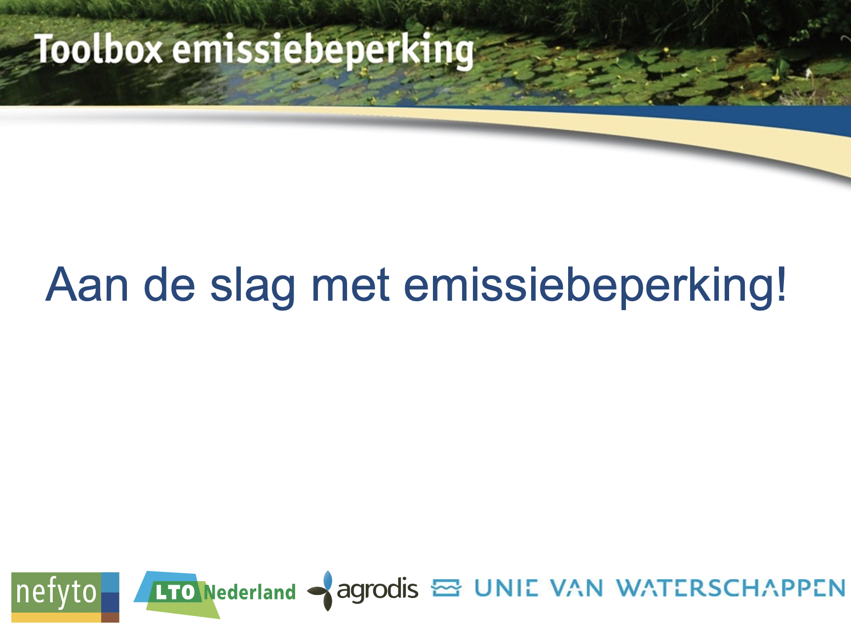 Aan de slag met erfemissie!