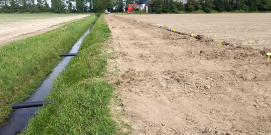 Opzet afspoelingsproef Flevoland