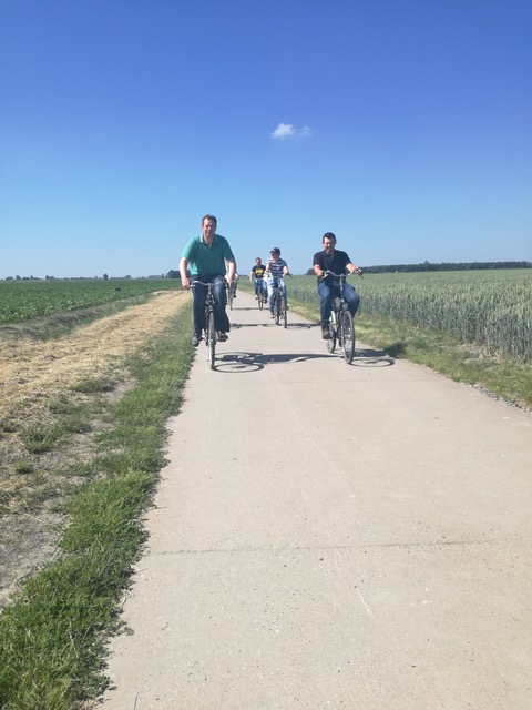 Foto fietsers