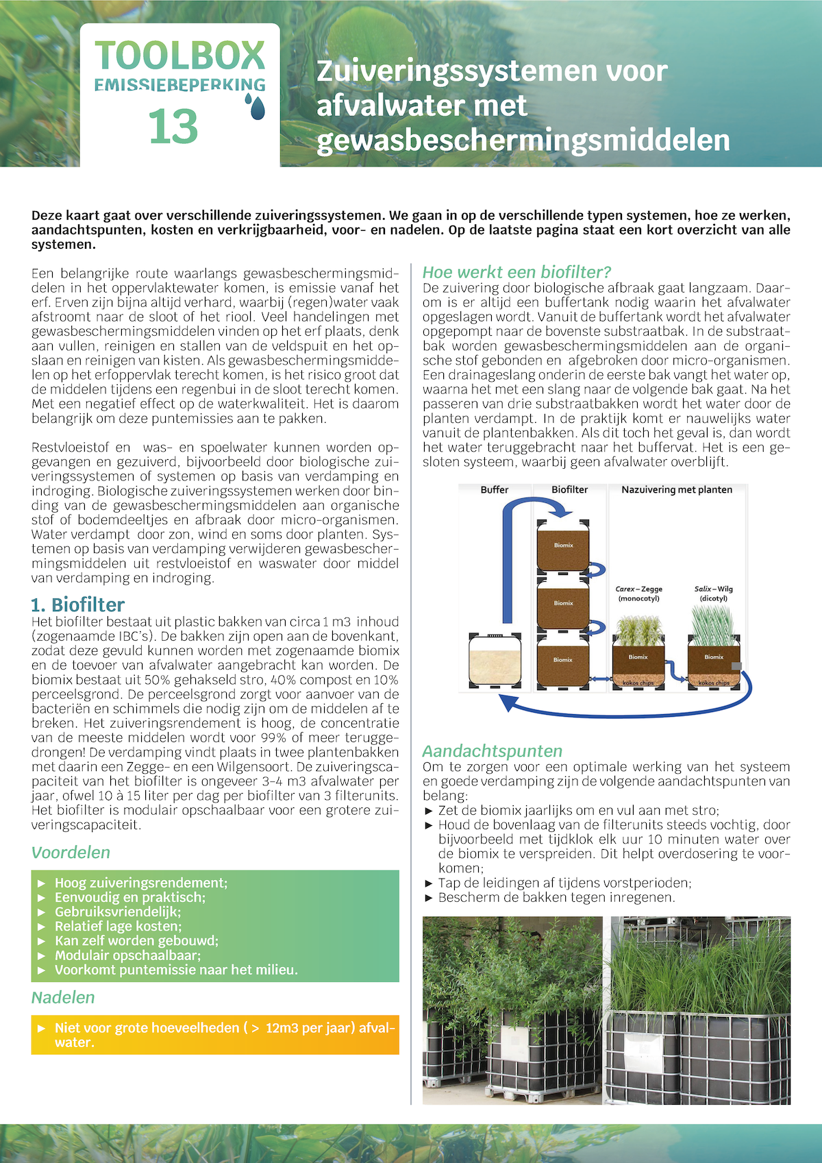 13. Zuiveringssystemen afvalwater met gbm