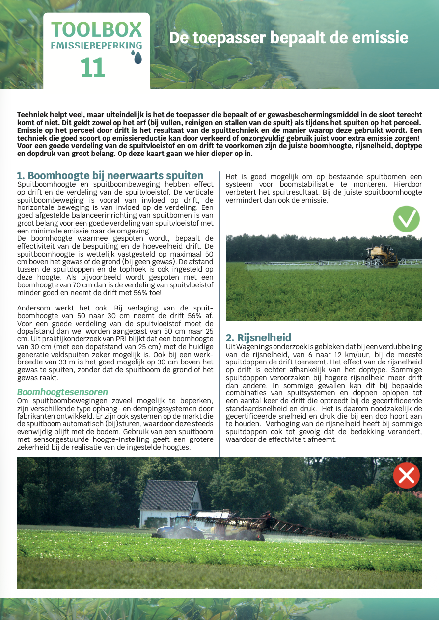 11. De toepasser bepaalt de emissie