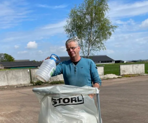 De afvoer van (lege) cans gewasbeschermingsmiddel met nieuwe STORL-zakken